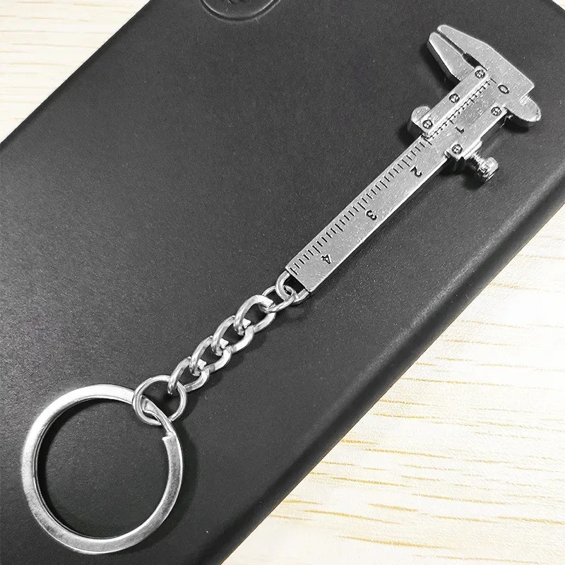 Car Key Mini Vernier Caliper Portable 0-40mm Keychain Measurement Tool ...