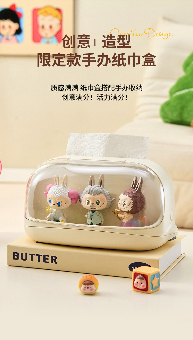 Desktop Tissue Box Blind Box Storage Display Stand Bubble Mart Figurine ...