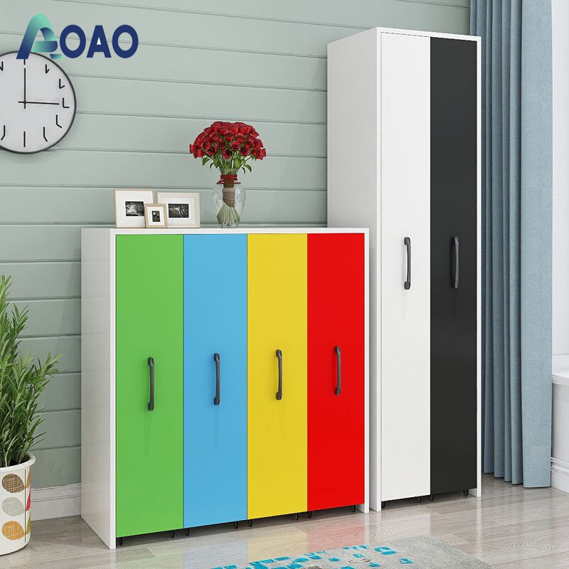 AOAO Storage Cabinet Push Pull Bookshelf Belt Wheel Drawer Type Movable ...