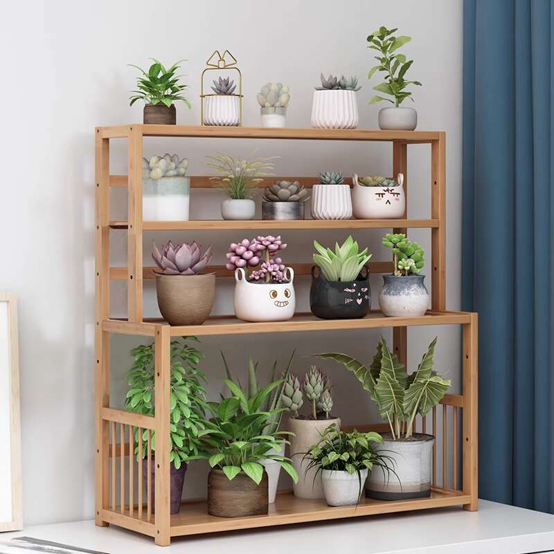 Storage Rack Indoor Balcony Decoration Plant Rack Widening And ...