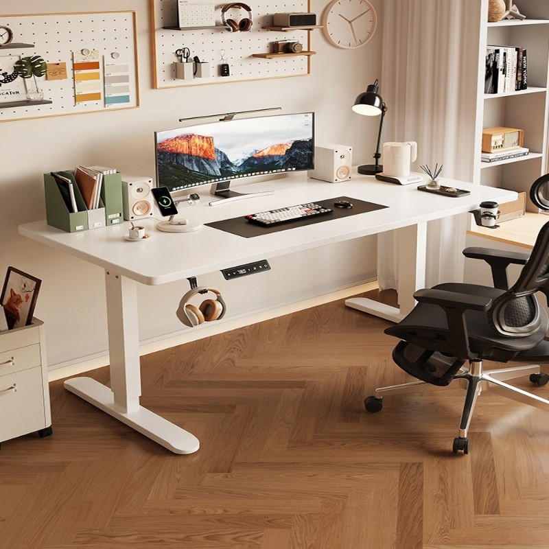 Standing Desk Smart Electric Adjustable Wooden Computer Office Writing ...