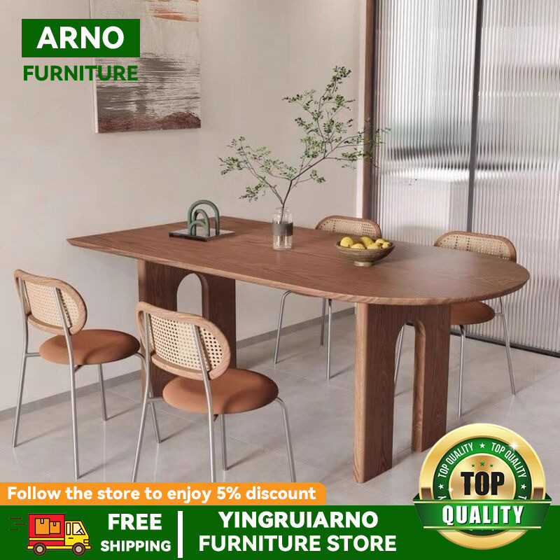 Nordic Solid Wood Office Desk Minimalist Original Wood Dining Table ...