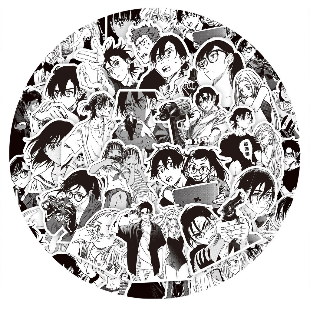 Summertime Rendering Loop Stickers (70Pcs) - Monochrome Mystery Decals ...
