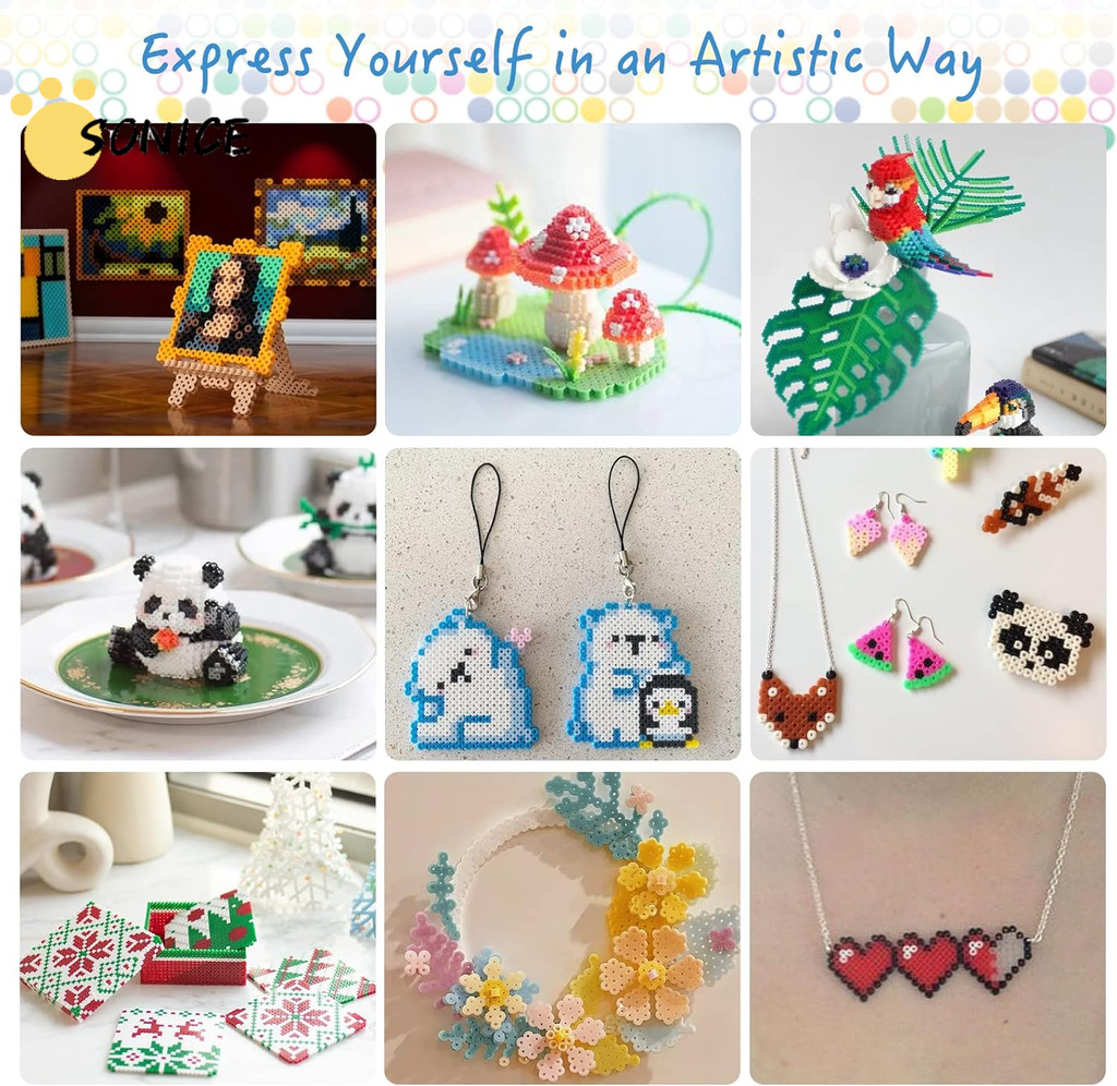 48000 Assorted Mini Fuse Beads 2.6 Mm 96 Colors Fuse Beads 10000 Pcs