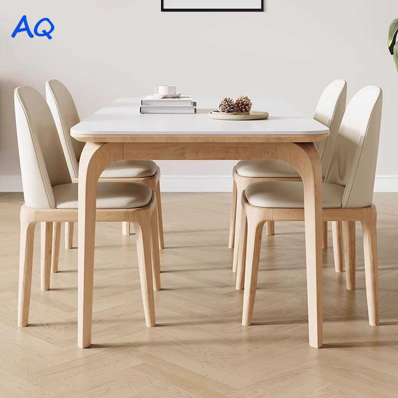 FAQ Solid Rock Slab Dining Table And Chairs Set Modern Simple Household ...