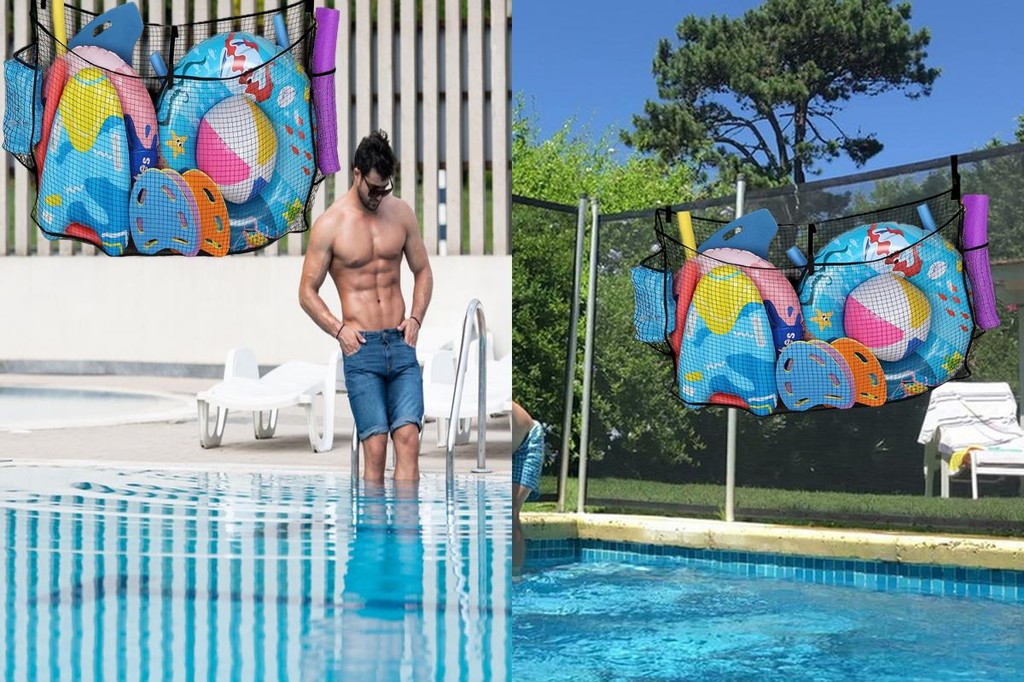 ALINA Water Toy Storage Net Pool Toy Storage Net Floating Pool Toy ...