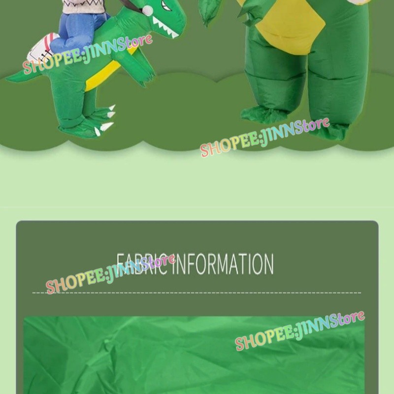 -JINN-Dinosaur Inflatable Costume Running Dinosaur Cosplay Costumes ...
