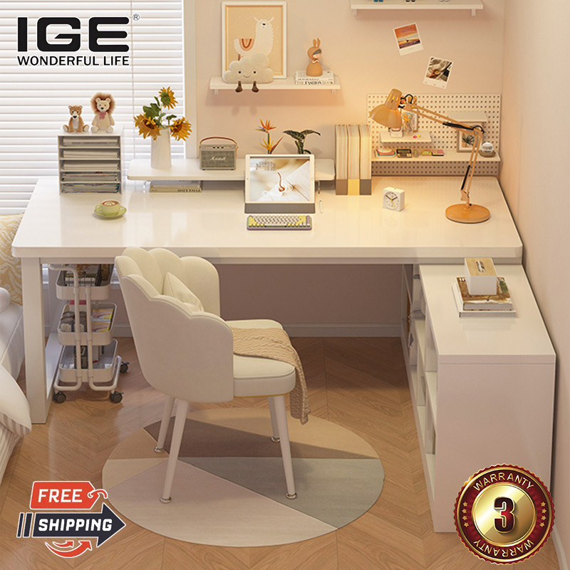 IGE Study Corner Desk All-In-One Desk Computer Desktop Study Table ...