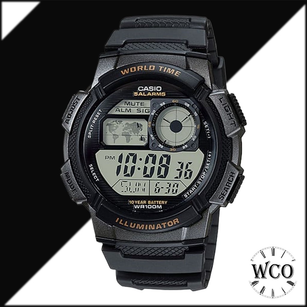 [WCO] AE-1000W Series x Casio General ft. Aircraft Cockpit Men Watch ...