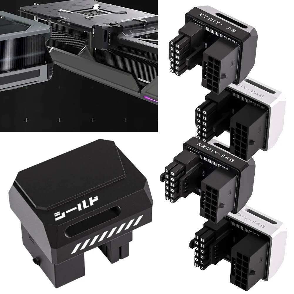 180 12VHPWR Degree Angled 600W 16 Pin GPU Power Connector Pcie 5.0 ...