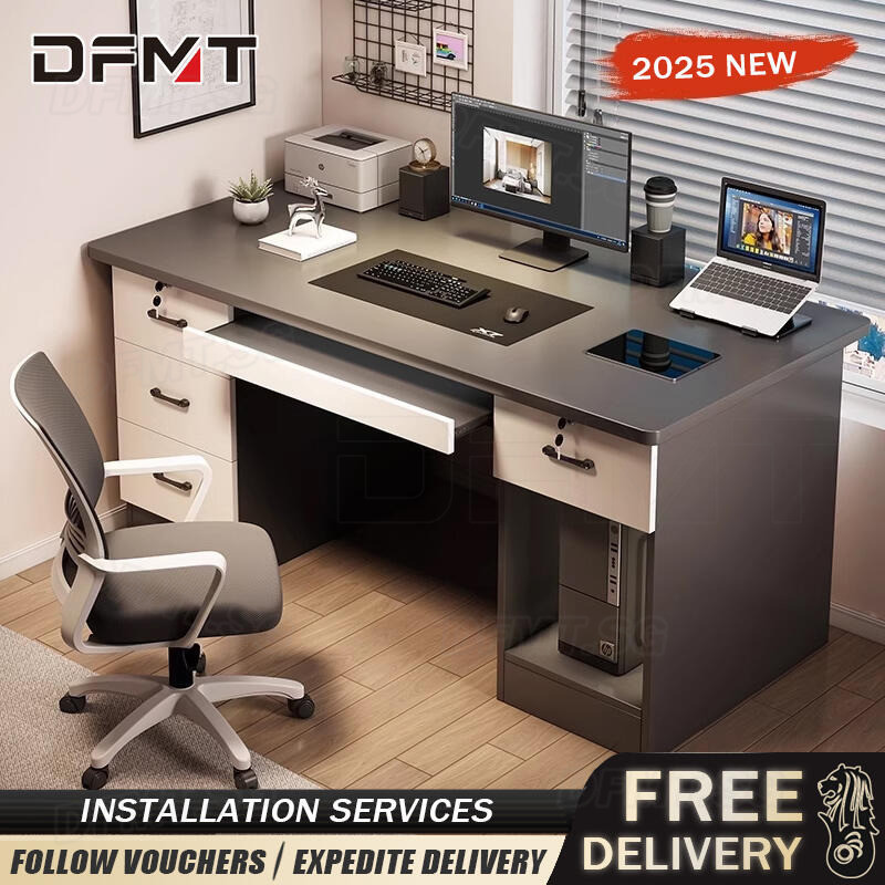 DFMT Desktop Computer Table Standing Gaming Office Desk Laptop Table ...