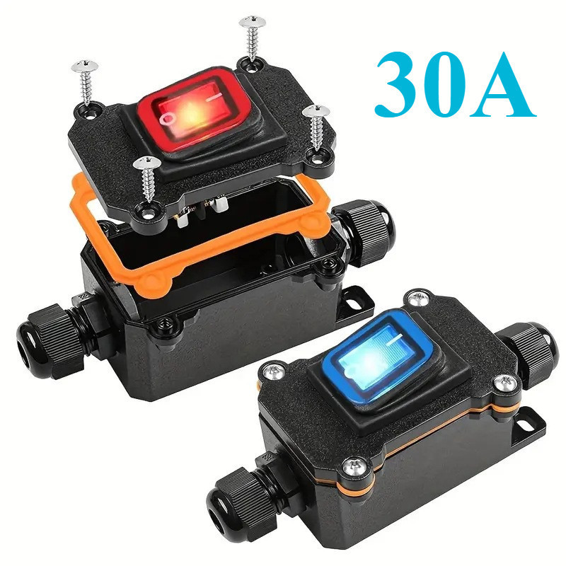 30A High Power Waterproof 24V 220V Ship Type Switch Line with High ...