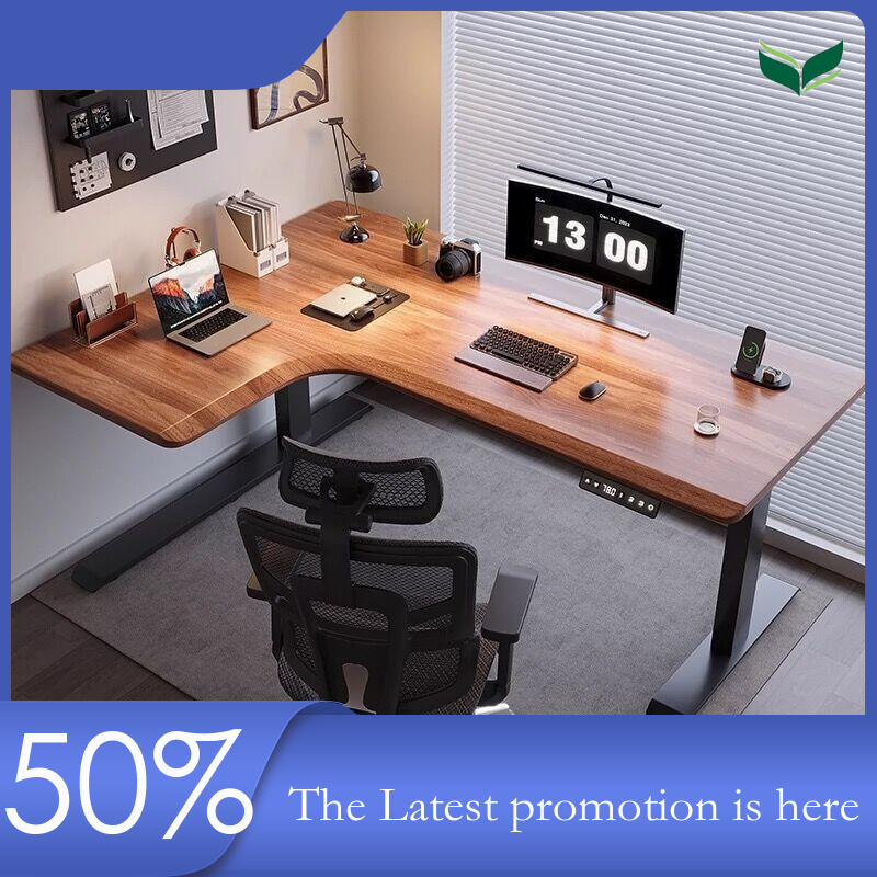 Table Electric Computer Height Adjustable Table Lifting Double Computer ...