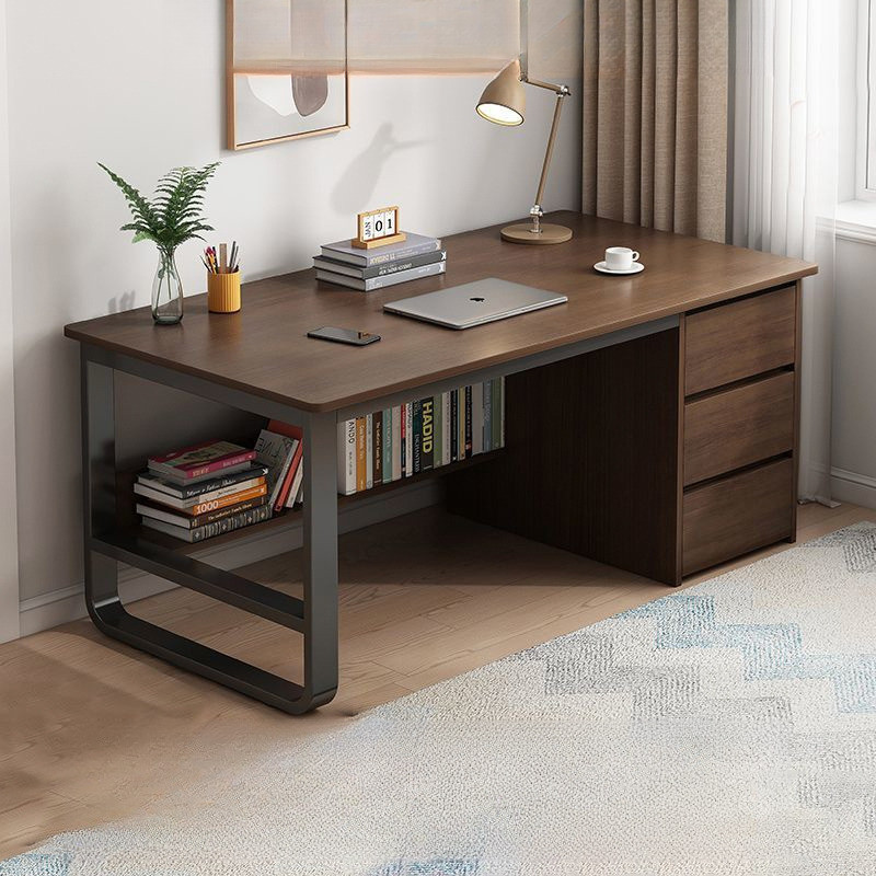 Computer Table With Drawer&Shelves Office Desk Study Desk With Cabinet ...