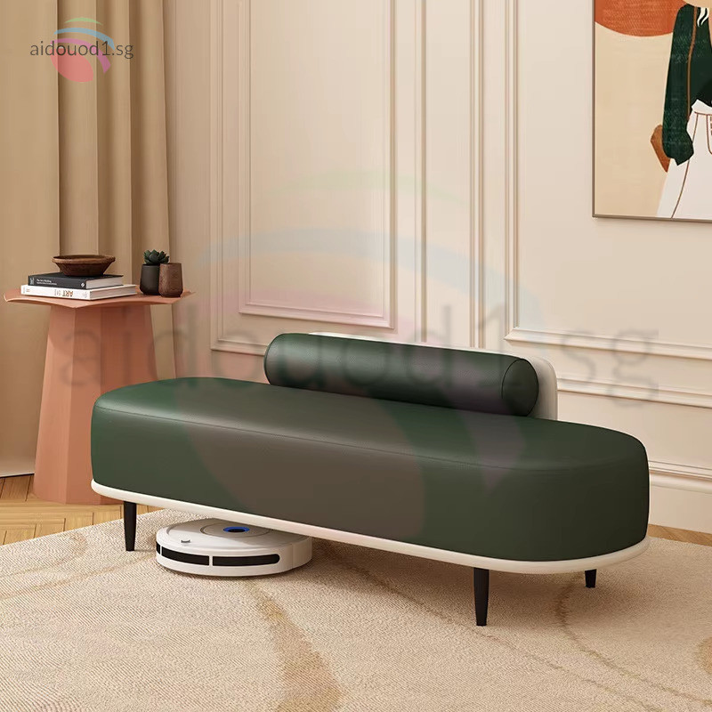 Sofa Stool PU Leather Storage Stool Shoe Changing Stool Bed End Stool ...