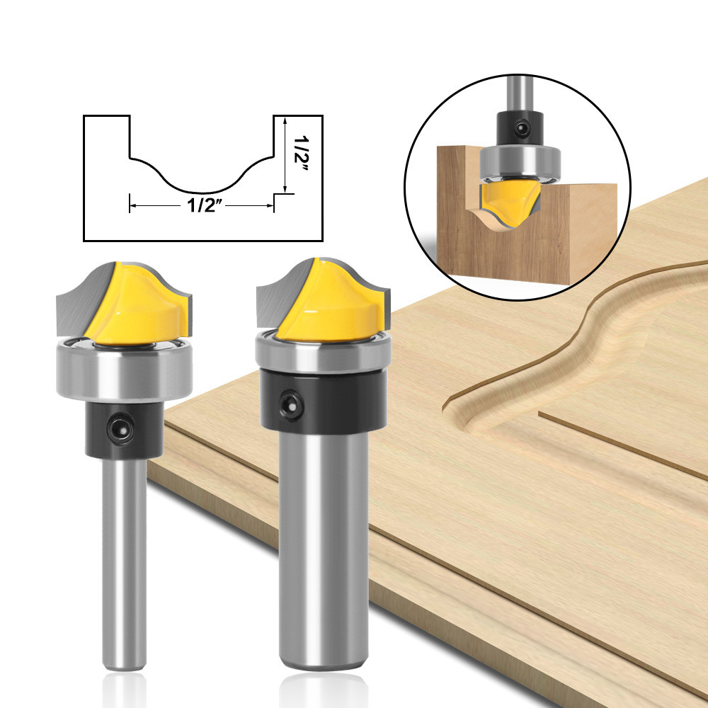 Edge Rounding Trim Router Bit for Cabinet Door Panel 6mm 8mm 12mm Shank ...