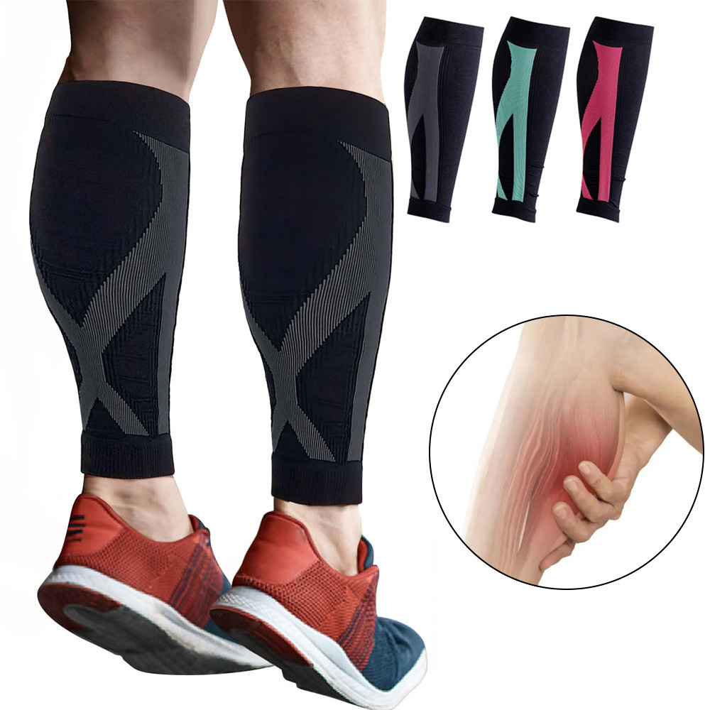 1Pair Calf Compression Sleeve for Men Women,Leg Support Footless ...