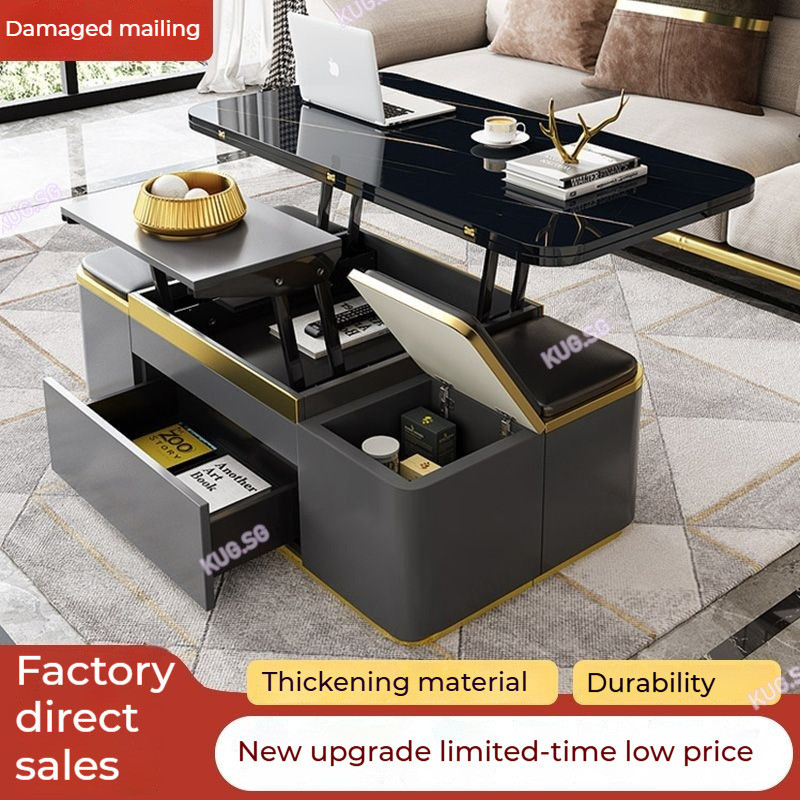 Lifting Coffee Table Multifunctional Dining Table Folding Small ...