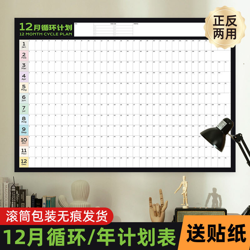 Circular Plan Table 2024 Calendar Plan Table 365 Days Of Daily Check-in ...