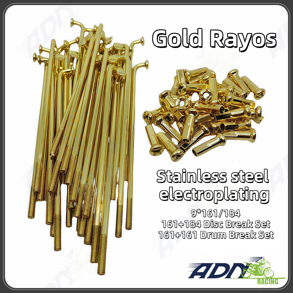 Adnracing Motorcycle Rayos Spokes Rios 9g*161 9g*184 For Xrm Wave ...