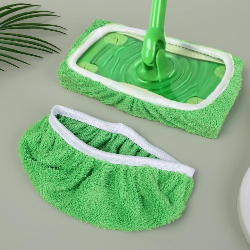 4Pcs Replaceable Flat Mop Rag - Home Cleaning Tool - Thickened Shoes ...