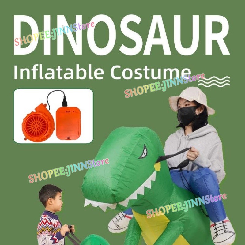 -JINN-Dinosaur Inflatable Costume Running Dinosaur Cosplay Costumes ...