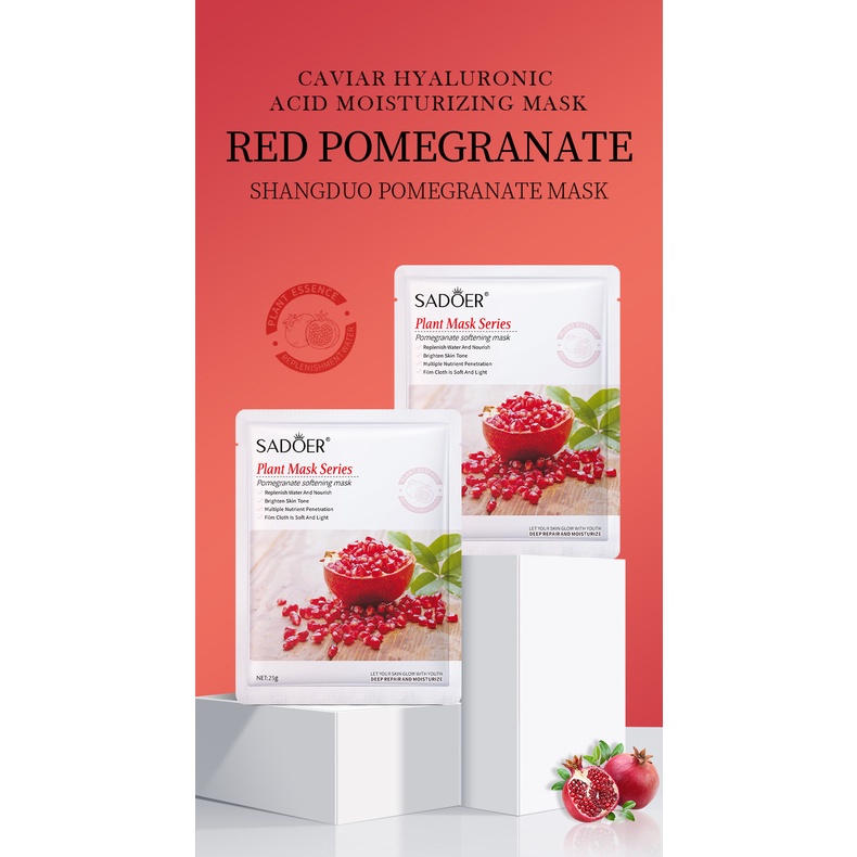 LUMEX SEOMOU SADOER Fruit Plant Extract Moisturizing Hydrating Facial Face  Mask 25g - Shopee Singapore