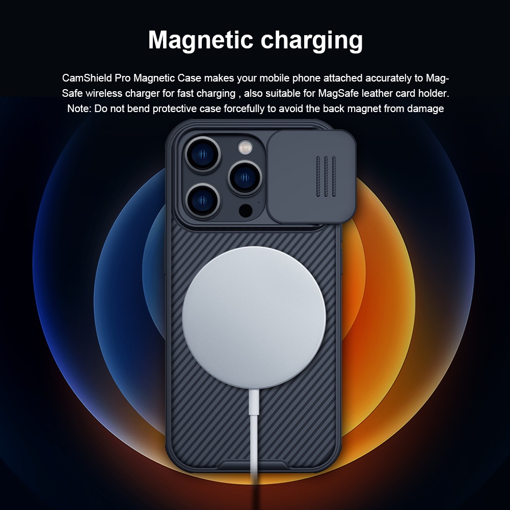 Coque NILLKIN Magnétique Avec Rabat Protecteur D'objectif Pour IPhone 17 Pro Max - Anti-choc