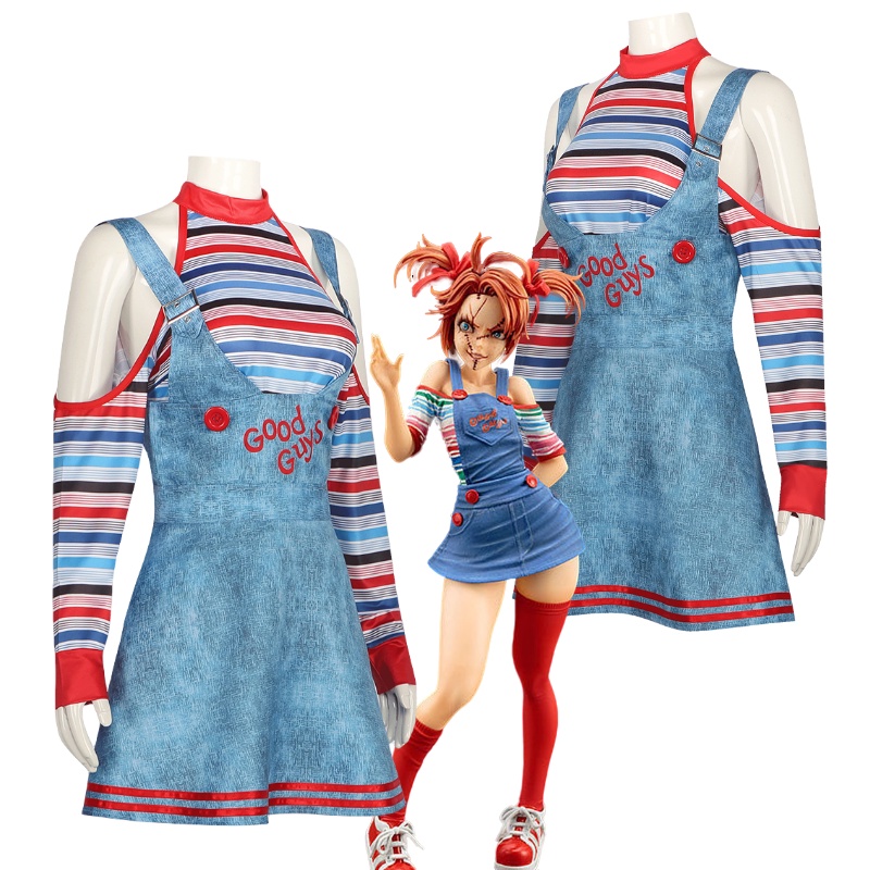 Sweet Dada Brand Women's Halloween Cosplay Costume Circus Clown Horror ...