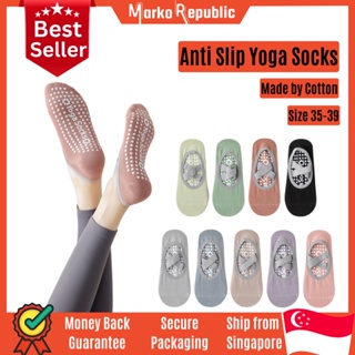 1 Pair Breathable Anti-friction Women Yoga Socks Silicone Non Slip