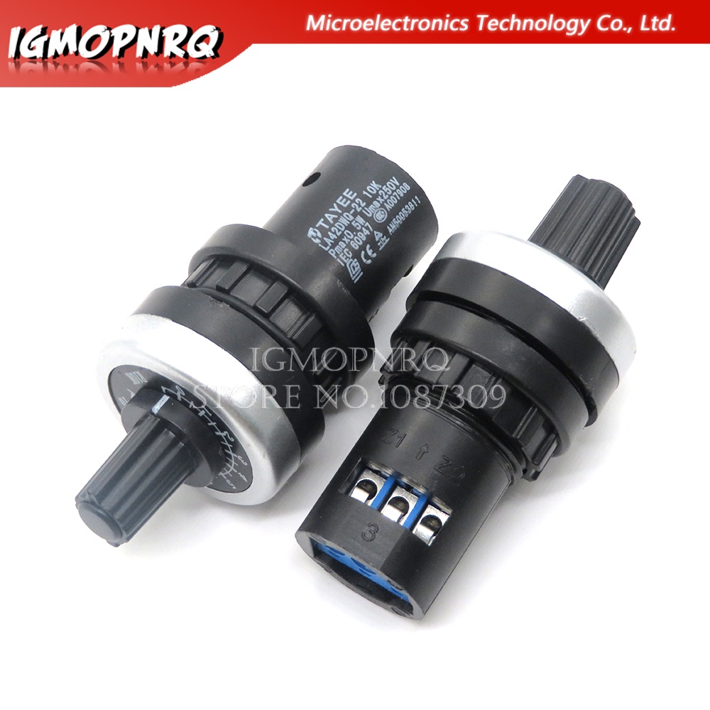 1PCS LA42DWQ22 1K 2K 5K 10K 20k 50k 500k 22mm Diameter Pots Rotary