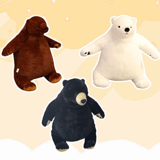 60/100cm Giant Bear Plush Toy Stuffed Animals Soft Doll Plush Brown Bear  Toy Hugging Cushion