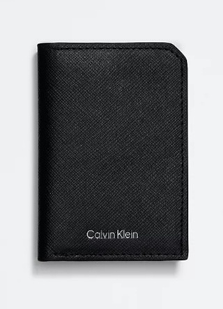 Calvin Klein Saffiano Leather Slim Bifold Wallet