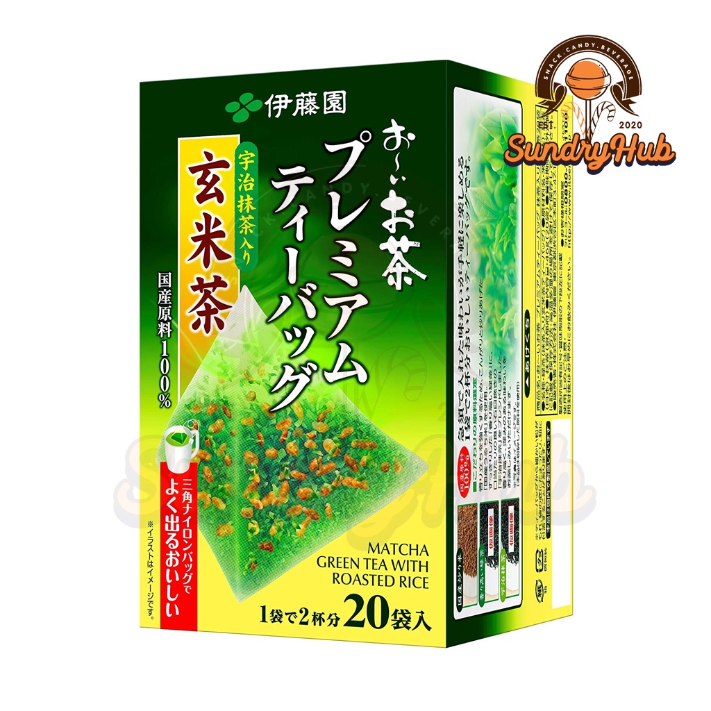 Ito En Premium Green Tea With Roasted Rice 20 Bag | Shopee Singapore