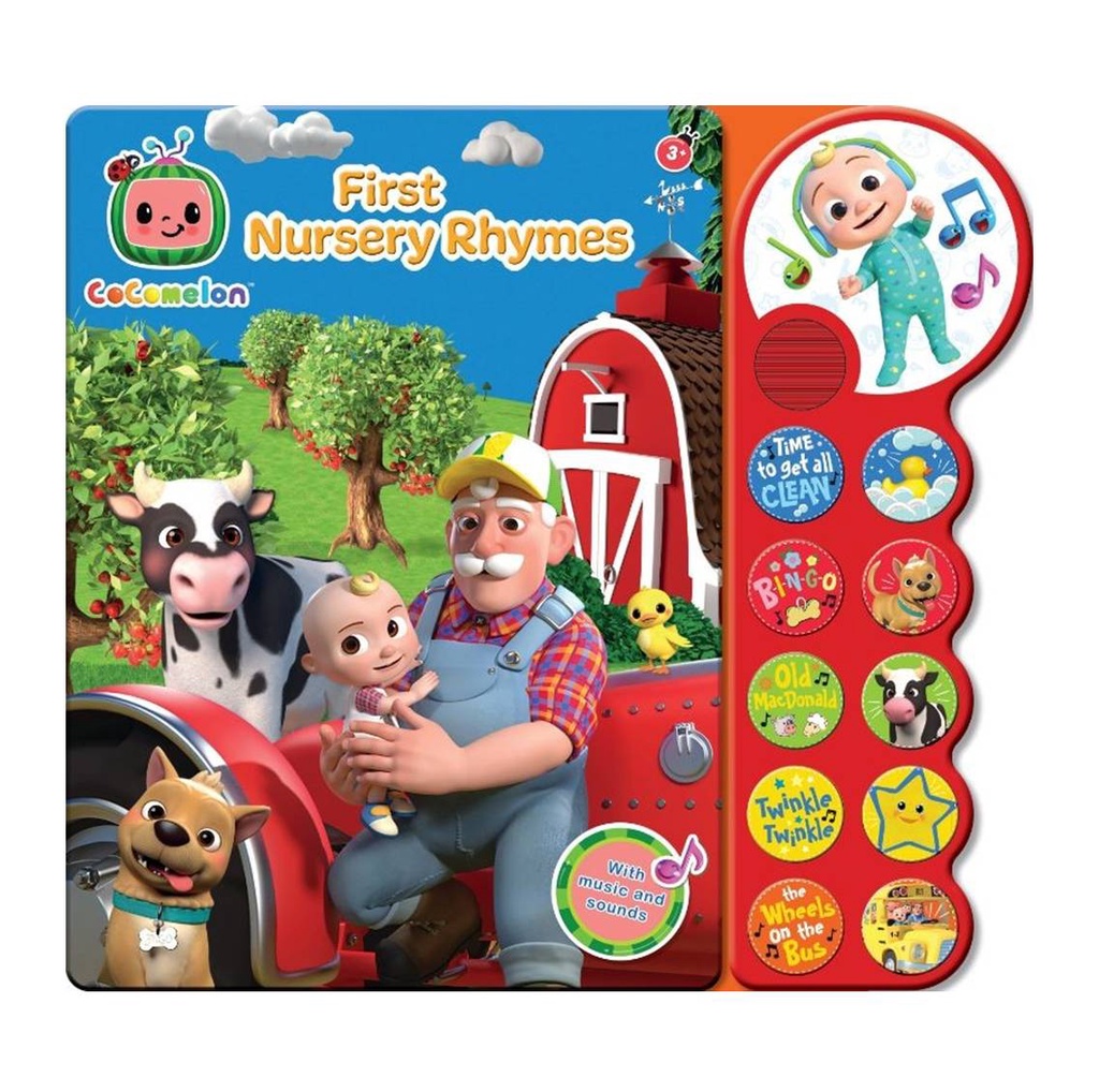 First Nursery Rhymes Sound Book For Kids With 10 Buttons