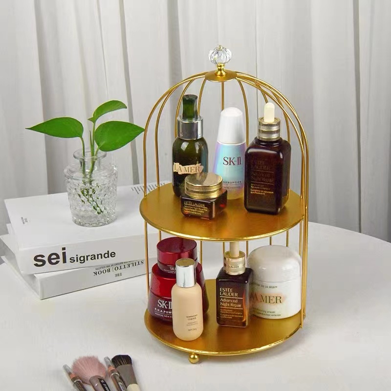 TURTLE 2-Tier Dessert Tray Skincare Cosmetic Metal Display Rack ...