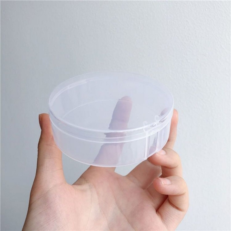 Double Fold Transparent Powder Puff Storage Box/ Detachable Dustproof ...