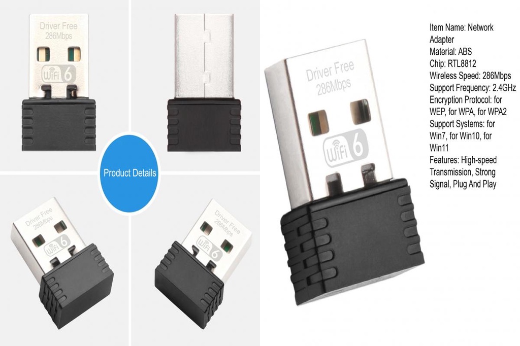 [Ft] Driver-free Plug-and-play: built-in wireless driver no driver ...