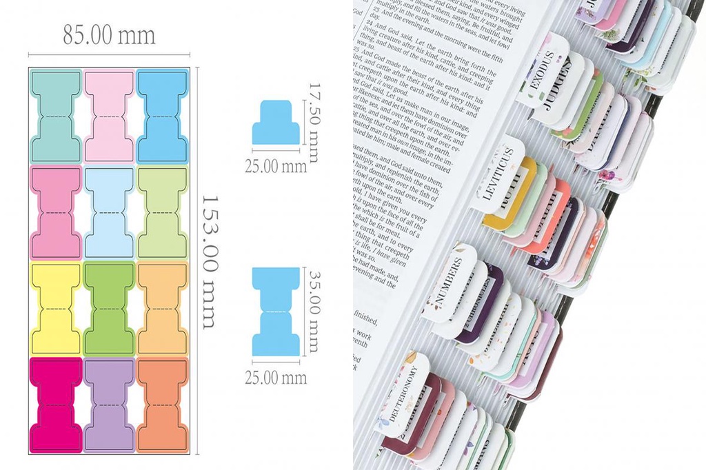 New* Bible Study Index Tab Clear Printed Bible Labels Print Bible Tabs ...