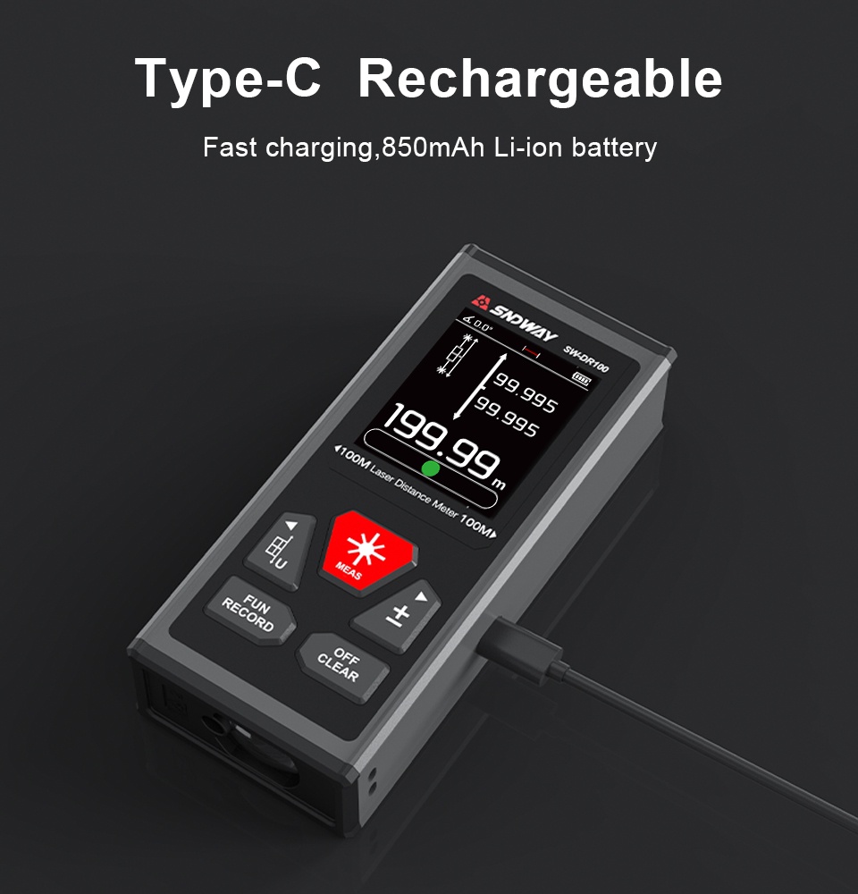 SNDWAY Dual Laser Distance Meter Bidirectional Measurement Electronic ...