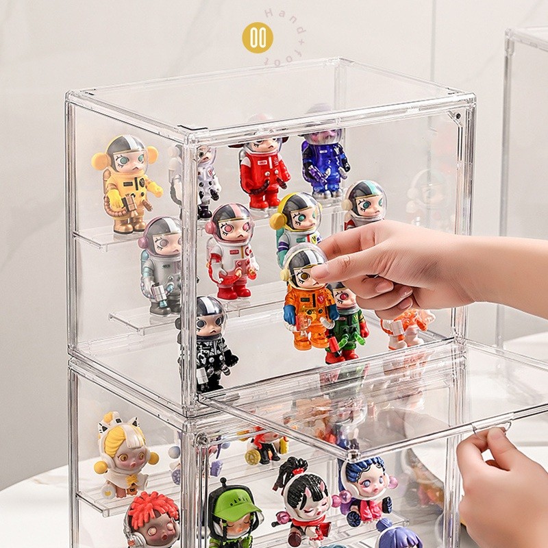 Singapore Acrylic Action Character Display box Blind Box Toy Display ...