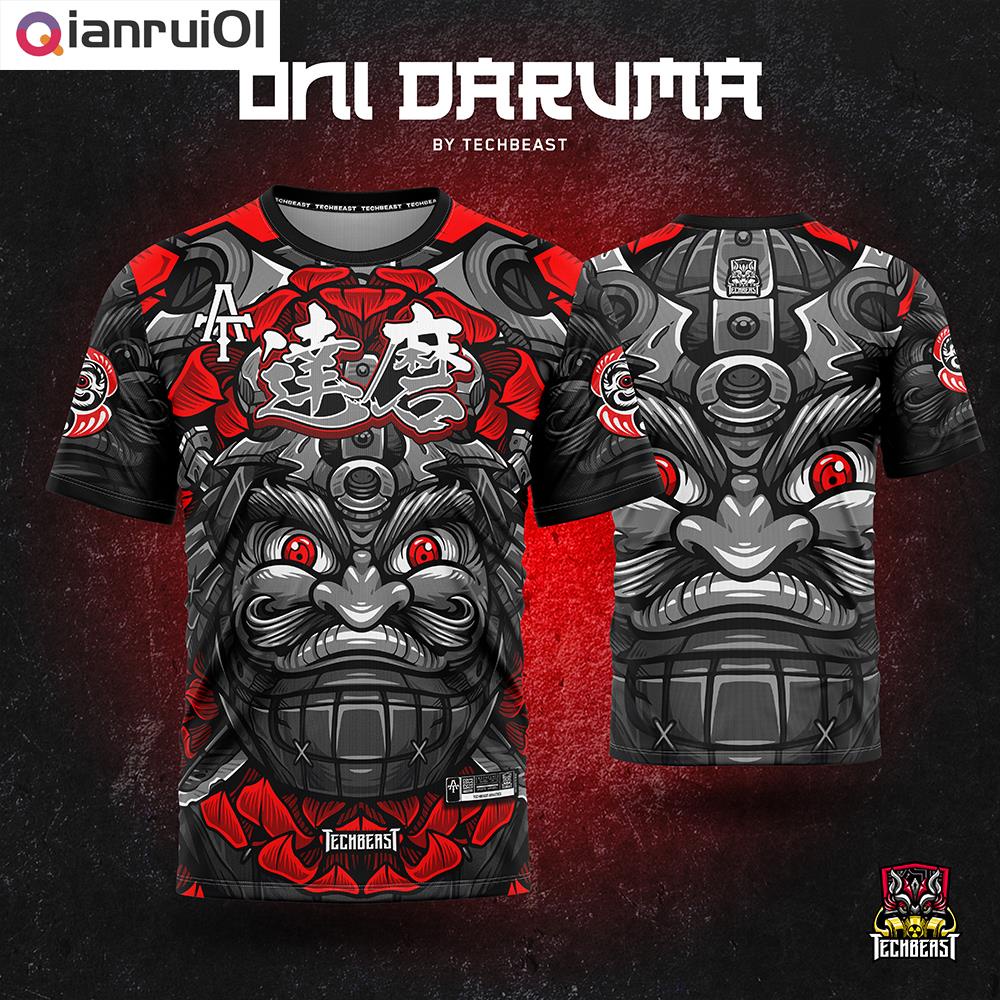 (Qianrui01) Oni Daruma T-Shirt Full Sublimation Jersey Clothing ...