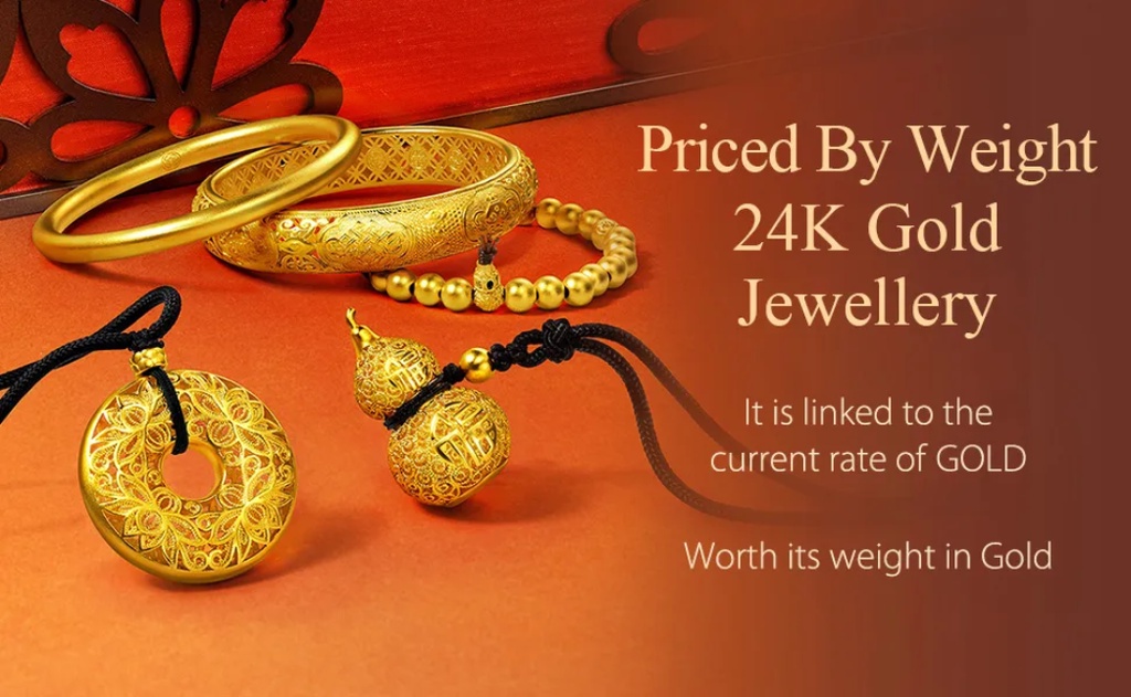 Gold jewellery with on sale weight