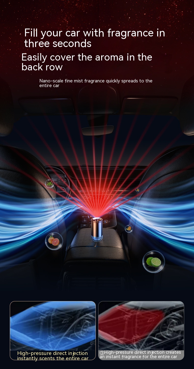 Car Aroma Diffuser Nebulizer Home Wireless Ultrasonic Aroma Diffuser ...