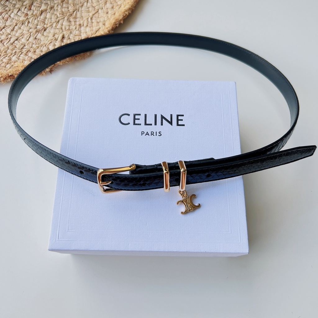 18MM ELEGANT CHARM BELT IN TAURILLON LEATHER WITH ORIGINAL