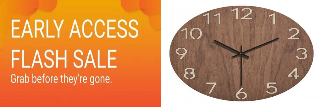 SLS_ Rustic Wood Wall Clock Vintage Cabin Wall Clock Vintage Rustic ...