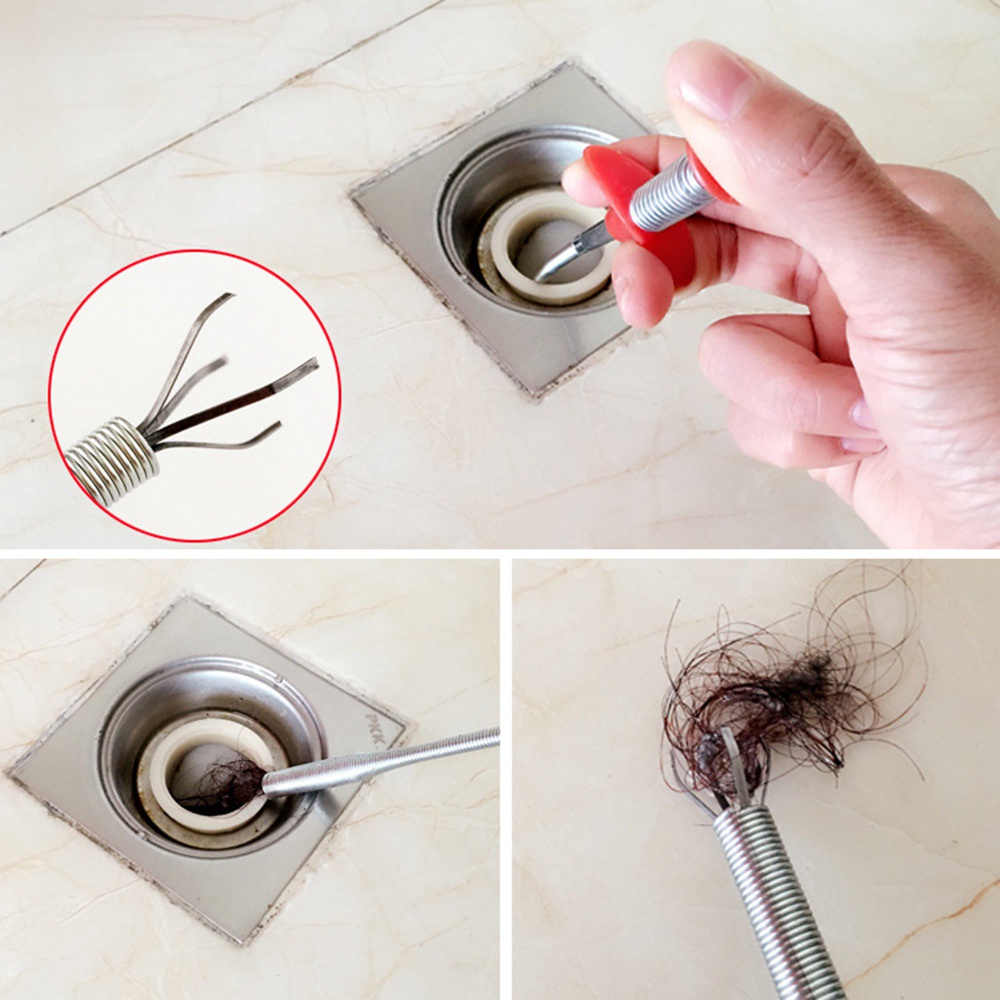 60/85cm Spring Tube Flexible Sink Sewage Extractor Claw Pick Up ...
