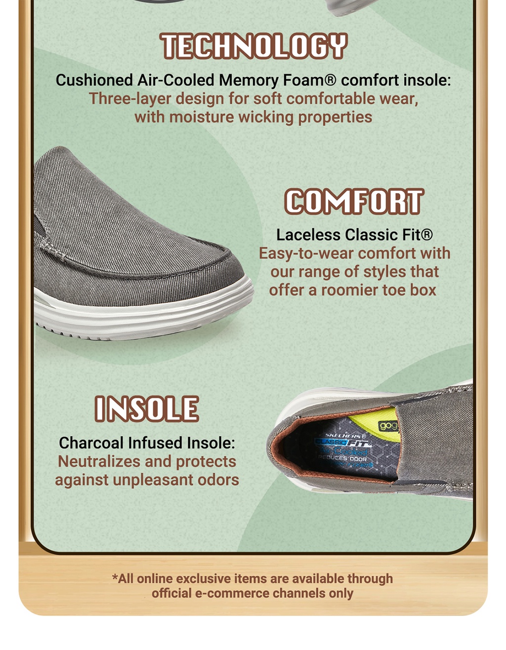 Air cooled memory sale foam cushioned comfort insole