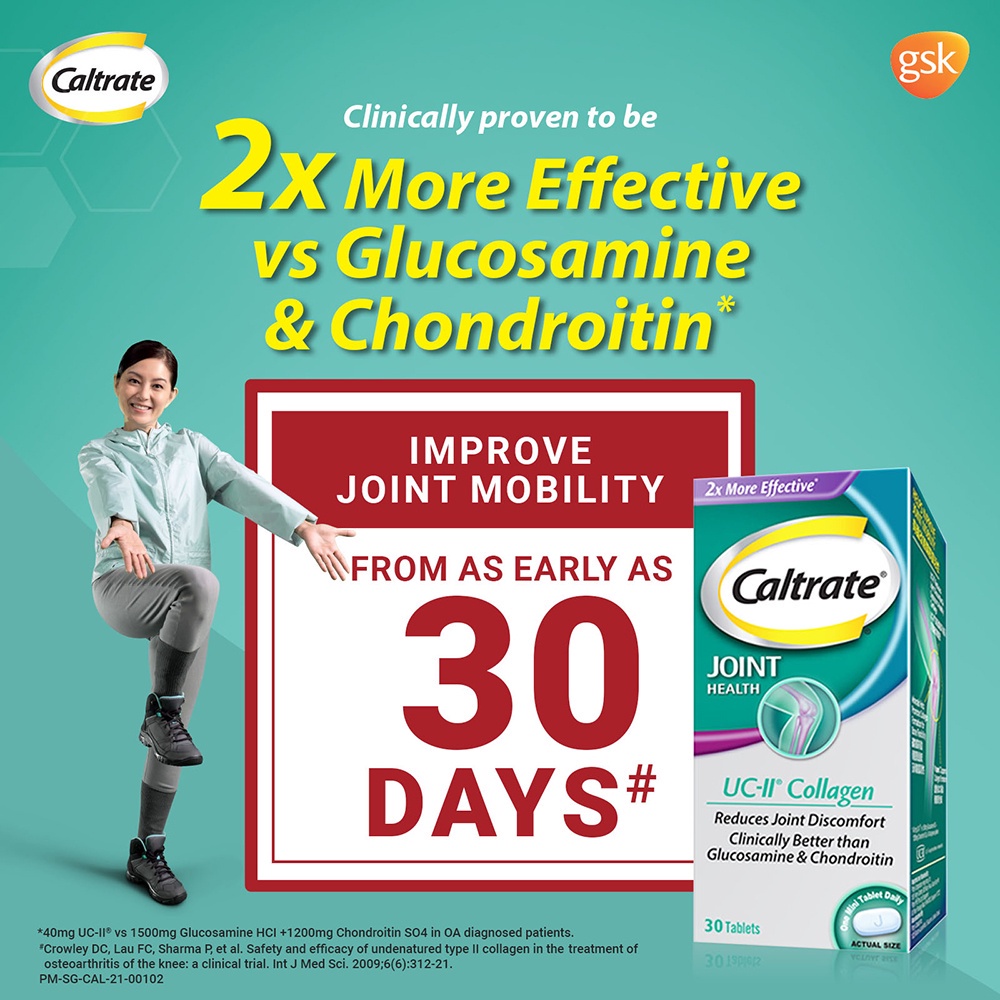 CALTRATE Joint Health UCII Collagen Supplement, 2X more effective vs