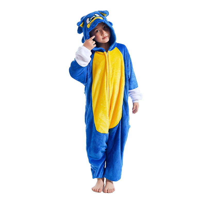 Girls sonic pajamas hot sale